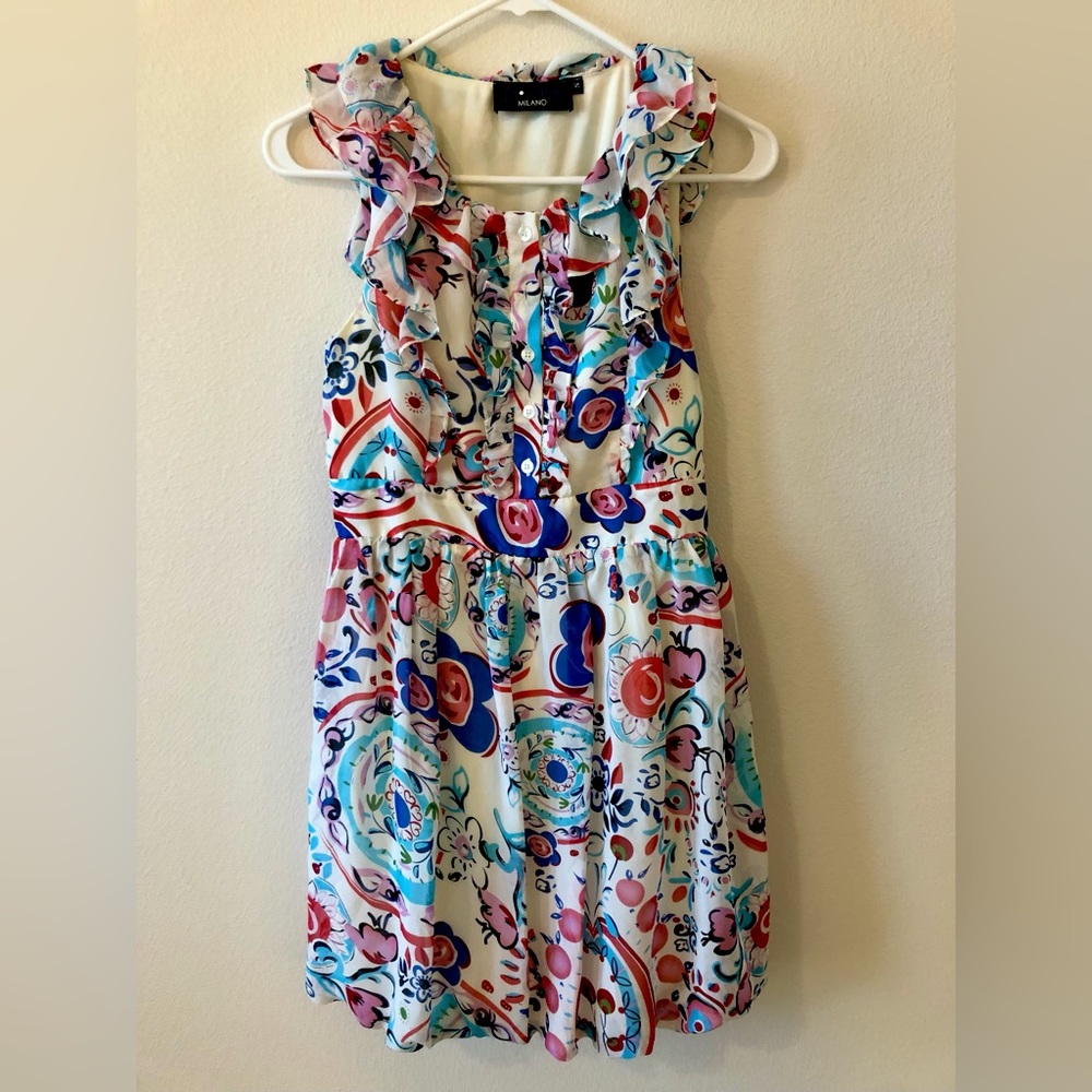 P Luca Milano Floral Dress Women’s S Preowned